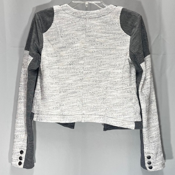 Cabi Cardigan Short Jacket Gray White Tweed Textured Cabi Womens XS Knit - Picture 6 of 11